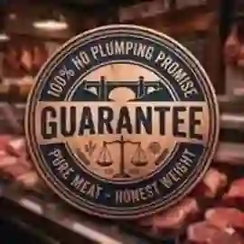 Official Broom Mill Farm No Plumping Guarantee Label