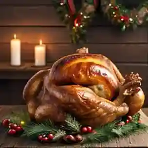 Free range turkey at Broom Mill Farm