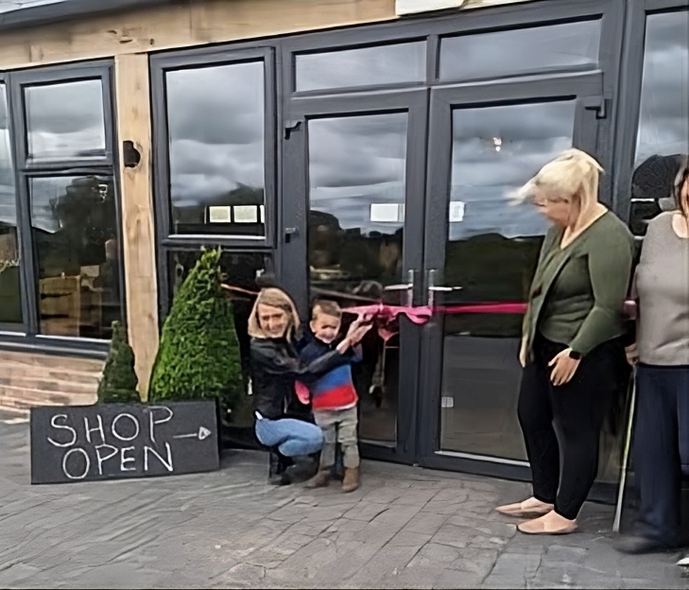 MP Dehenna Davison Reopening Broom Mill Farm Shop & Cafe in 2021